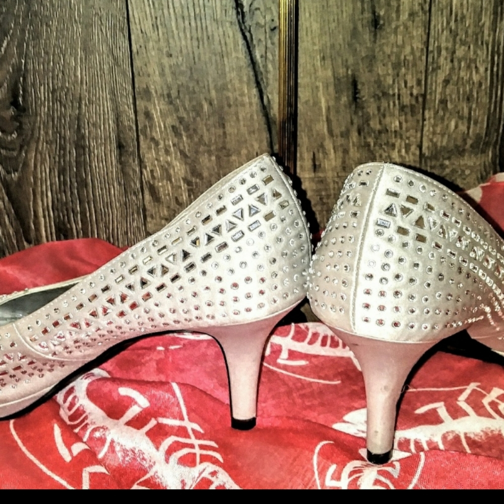 Kelly & Katie Shoes Size 7.5 Mosaic Open Toe - Picture 8 of 10